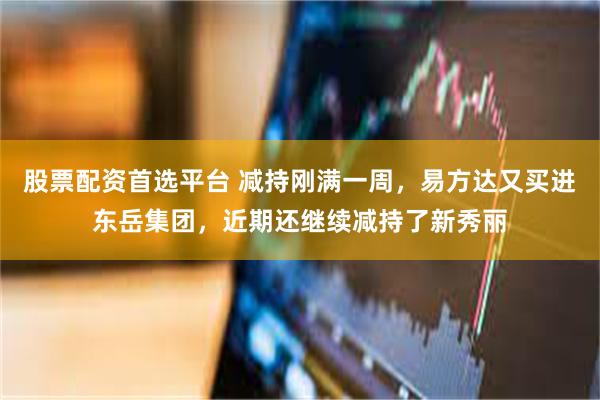 股票配资首选平台 减持刚满一周，易方达又买进东岳集团，近期还继续减持了新秀丽