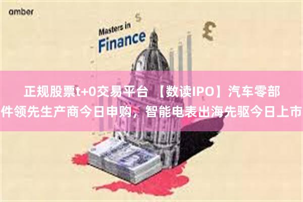 正规股票t+0交易平台 【数读IPO】汽车零部件领先生产商今日申购，智能电表出海先驱今日上市